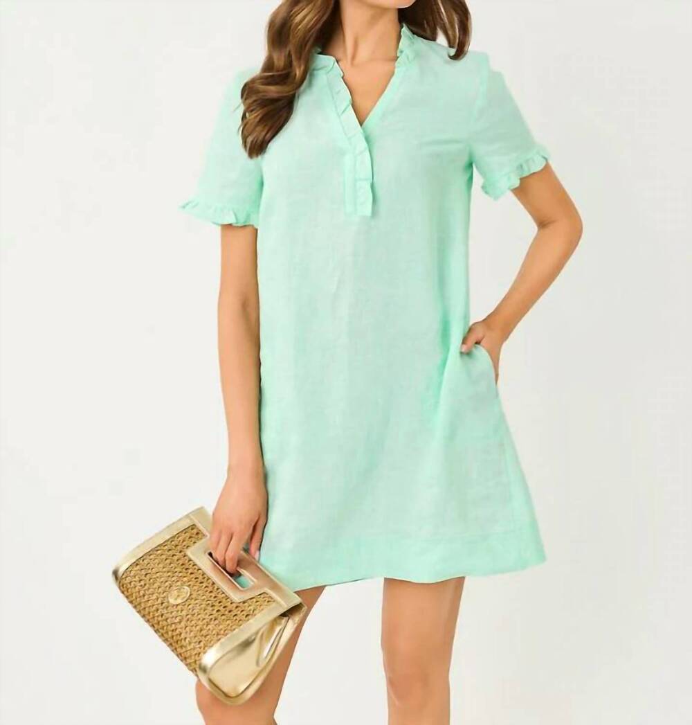 NEW LILLY PULITZER scarlette mini dress in mint condition x resort white